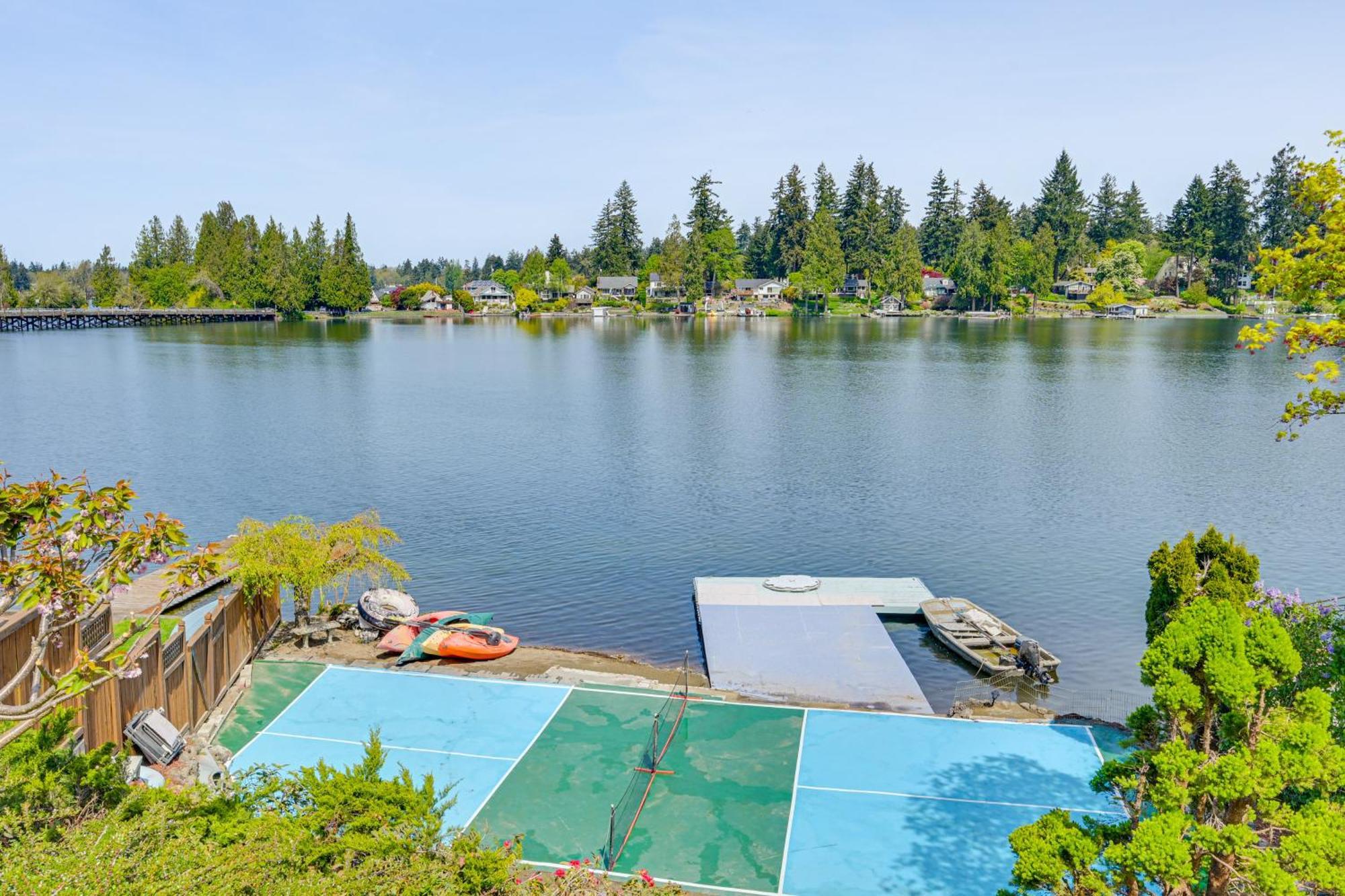 Tacoma Home On Steilacoom Lake With Dock! Exterior photo